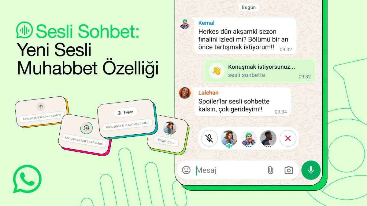 WhatsApp, Grup Sohbetlerinde Canlı Sesli Arama Özelliğini Getirdi